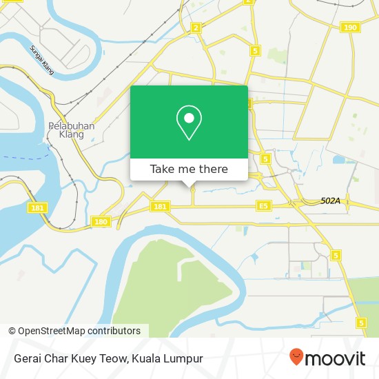 Gerai Char Kuey Teow map