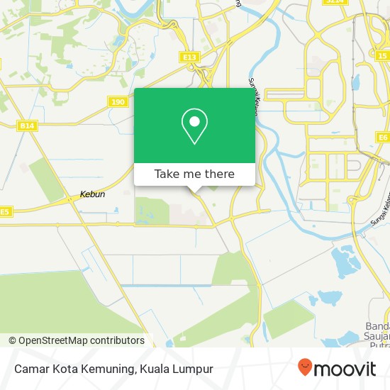 Camar Kota Kemuning map