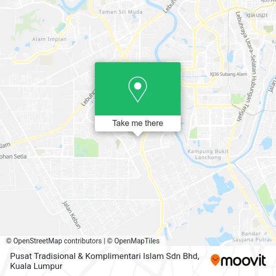 Pusat Tradisional & Komplimentari Islam Sdn Bhd map