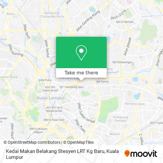 Kedai Makan Belakang Stesyen LRT Kg Baru map