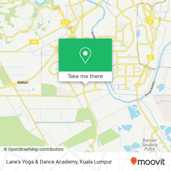 Lane's Yoga & Dance Academy map