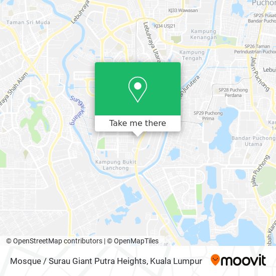 Peta Mosque / Surau Giant Putra Heights