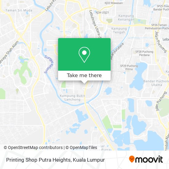 How To Get To Printing Shop Putra Heights In Shah Alam By Bus Or Mrt Lrt