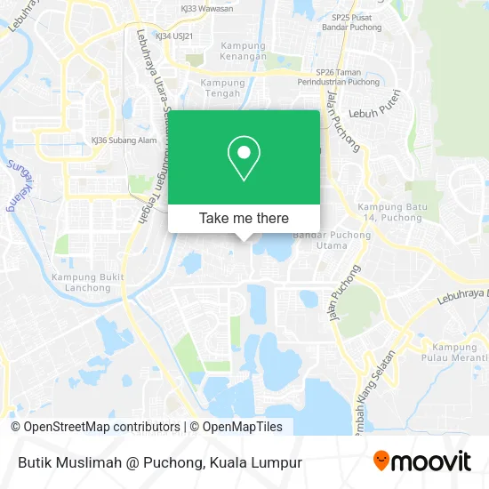 Butik Muslimah @ Puchong map
