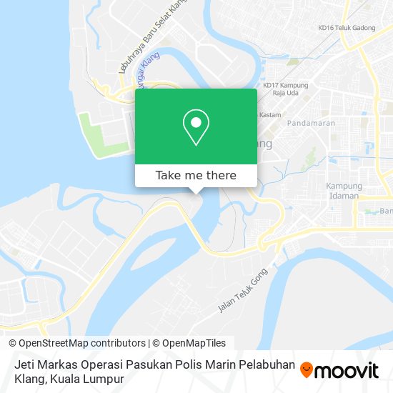 Peta Jeti Markas Operasi Pasukan Polis Marin Pelabuhan Klang