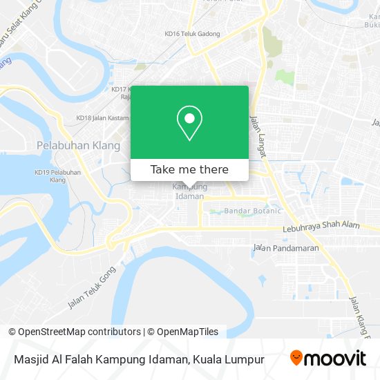 Peta Masjid Al Falah Kampung Idaman
