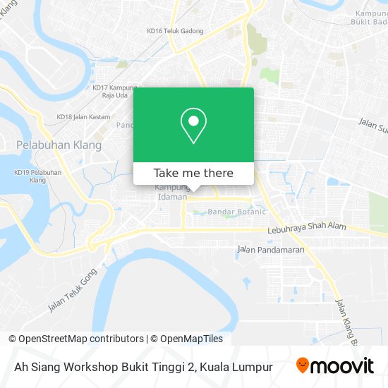 Ah Siang Workshop Bukit Tinggi 2 map