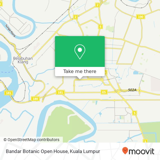Bandar Botanic Open House map