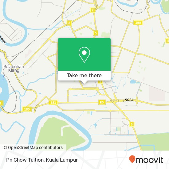 Pn Chow Tuition map