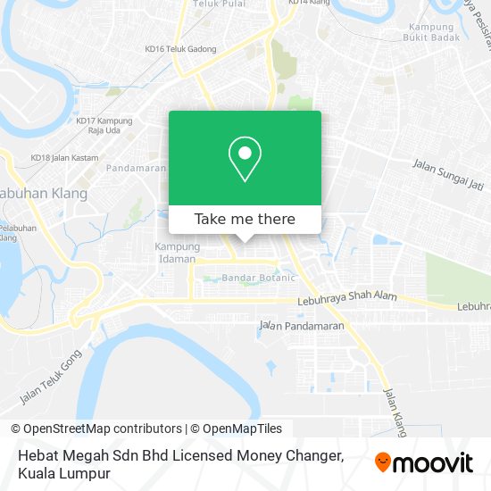 Hebat Megah Sdn Bhd Licensed Money Changer map