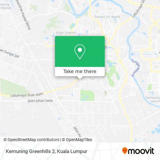 Kemuning Greenhills 2 map