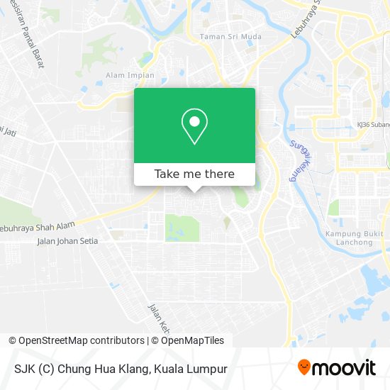 SJK (C) Chung Hua Klang map