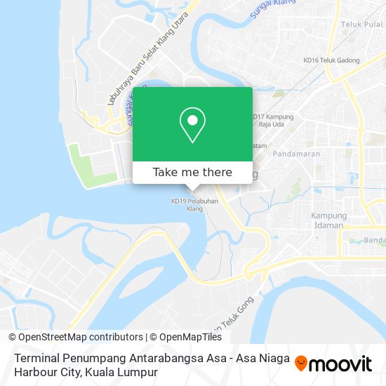 Peta Terminal Penumpang Antarabangsa Asa - Asa Niaga Harbour City