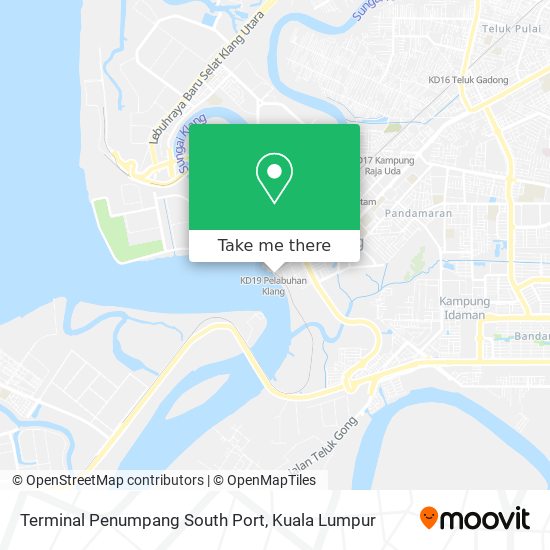 Terminal Penumpang South Port map