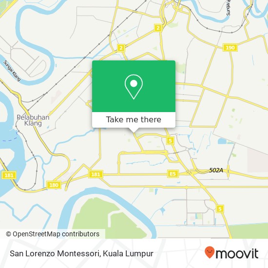 San Lorenzo Montessori map