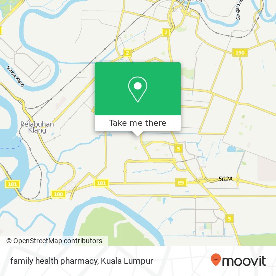 family health pharmacy map