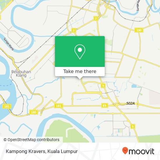 Kampong Kravers map