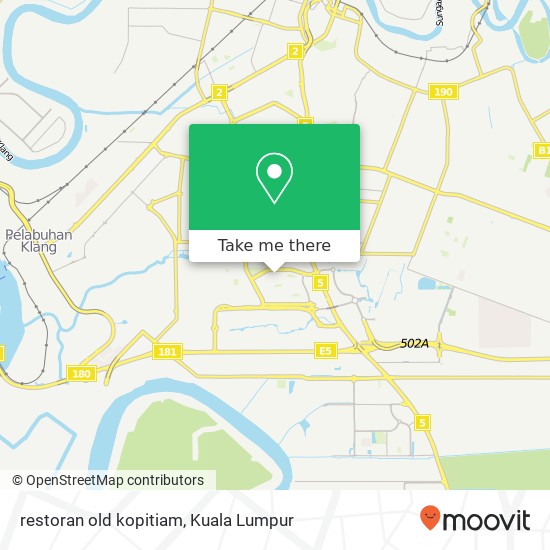 restoran old kopitiam map