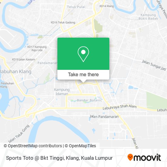 Sports Toto @ Bkt Tinggi, Klang map