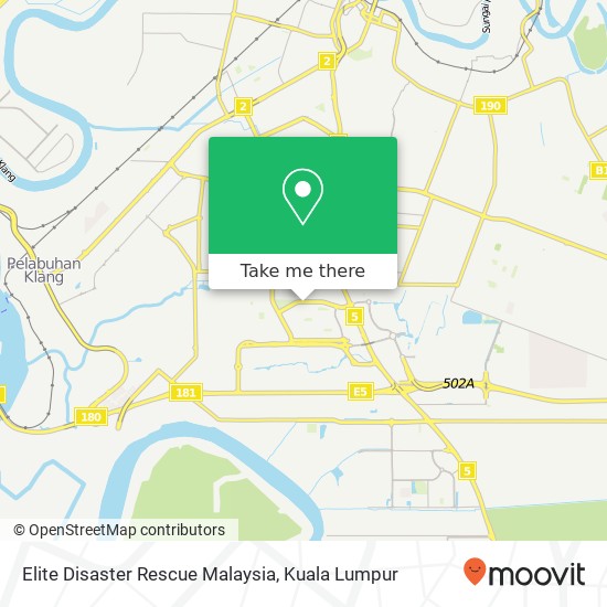 Peta Elite Disaster Rescue Malaysia