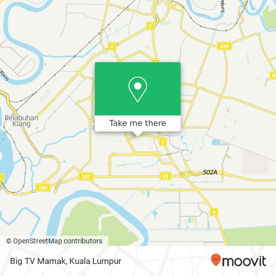 Big TV Mamak map