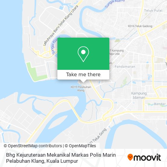 Peta Bhg Kejuruteraan Mekanikal Markas Polis Marin Pelabuhan Klang