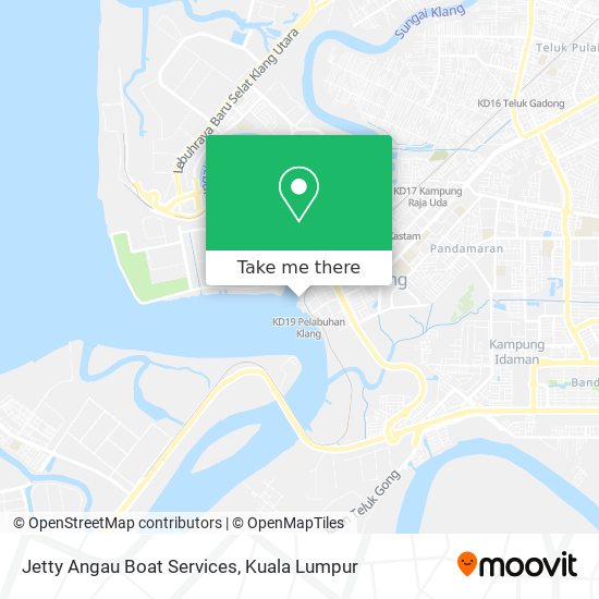 Jetty Angau Boat Services map