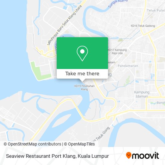 Peta Seaview Restaurant Port Klang