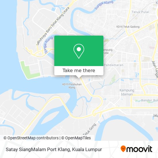 Peta Satay SiangMalam Port Klang