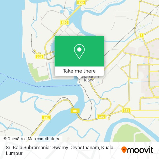 Sri Bala Subramaniar Swamy Devasthanam map