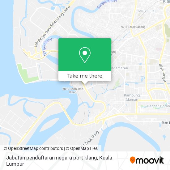 Peta Jabatan pendaftaran negara port klang