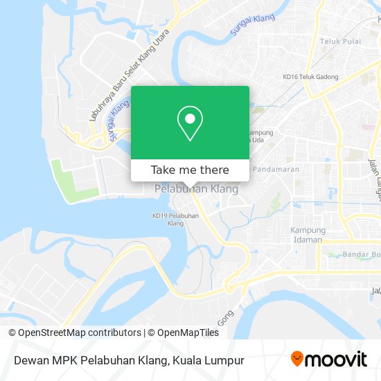 Peta Dewan MPK Pelabuhan Klang