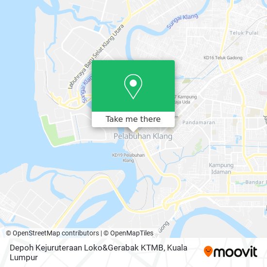 Peta Depoh Kejuruteraan Loko&Gerabak KTMB