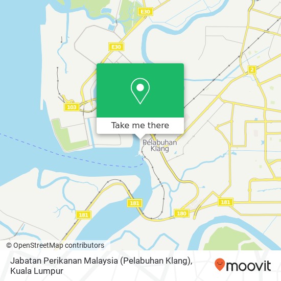 Peta Jabatan Perikanan Malaysia (Pelabuhan Klang)