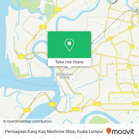 Peta Perniagaan Kang Kao Medicine Shop