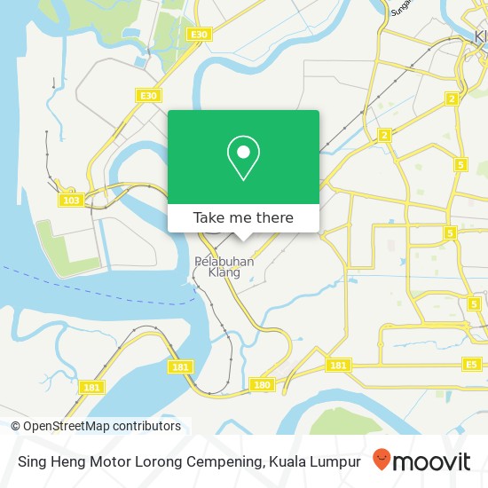 Sing Heng Motor Lorong Cempening map