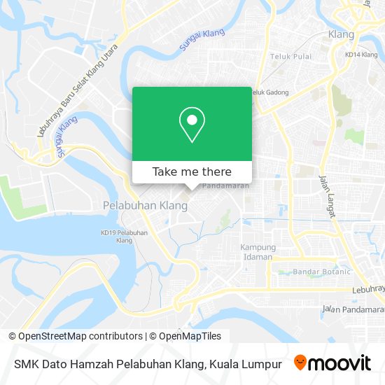 SMK Dato Hamzah Pelabuhan Klang map