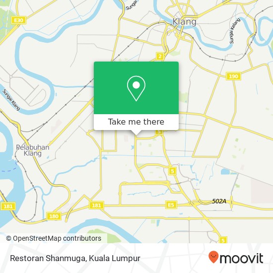 Peta Restoran Shanmuga