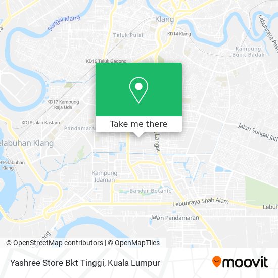 Peta Yashree Store Bkt Tinggi