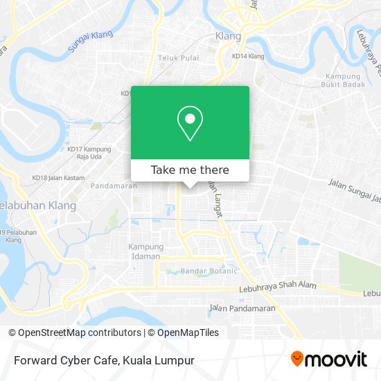 Forward Cyber Cafe map