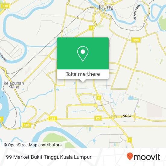 99 Market Bukit Tinggi map