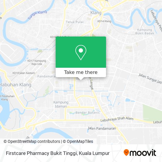 Peta Firstcare Pharmacy Bukit Tinggi