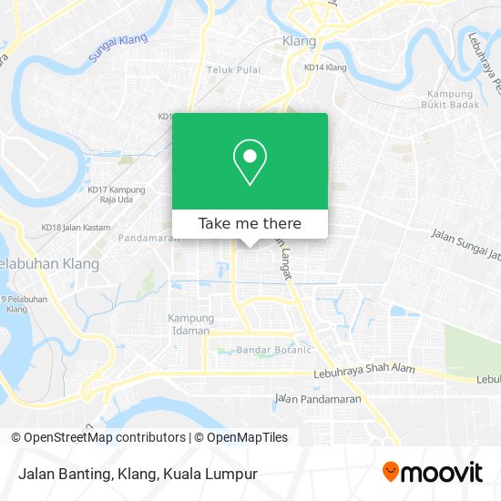 Peta Jalan Banting, Klang