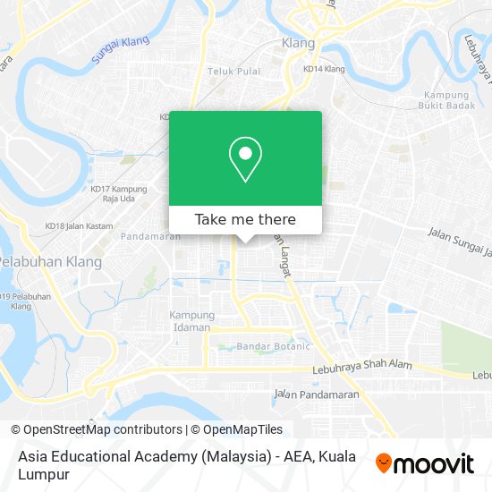 Peta Asia Educational Academy (Malaysia) - AEA