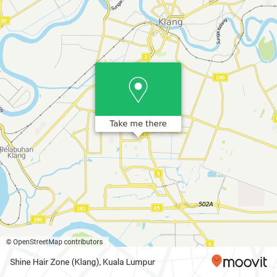 Shine Hair Zone (Klang) map