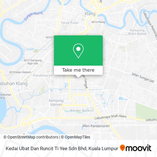 Kedai Ubat Dan Runcit Ti Yee Sdn Bhd map