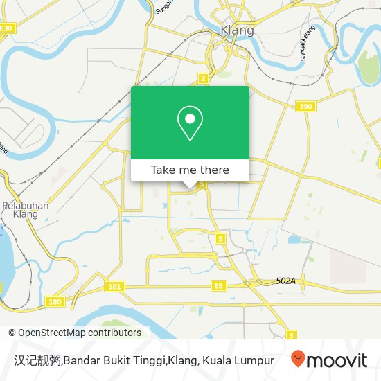 汉记靓粥,Bandar Bukit Tinggi,Klang map