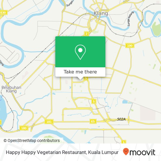Happy Happy Vegetarian Restaurant map