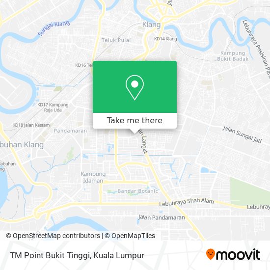 TM Point Bukit Tinggi map