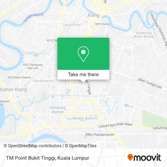 TM Point Bukit Tinggi map